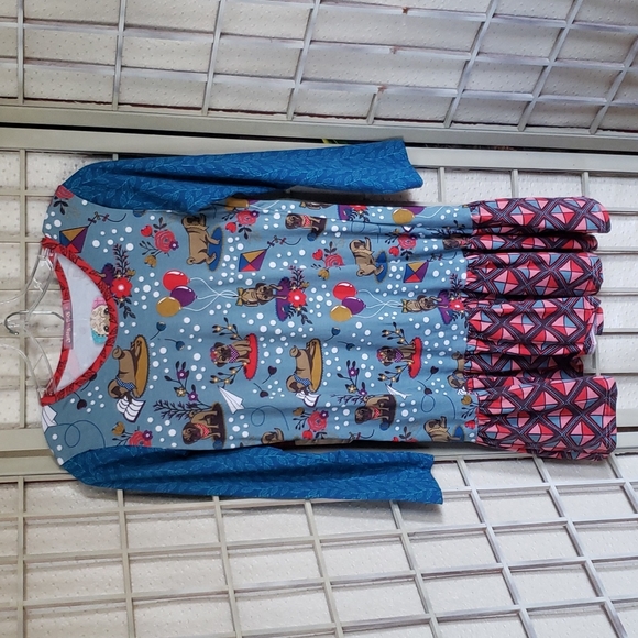 Jelly the pug long sleeve dress and pull on pants set size 14 new - Picture 1 of 5